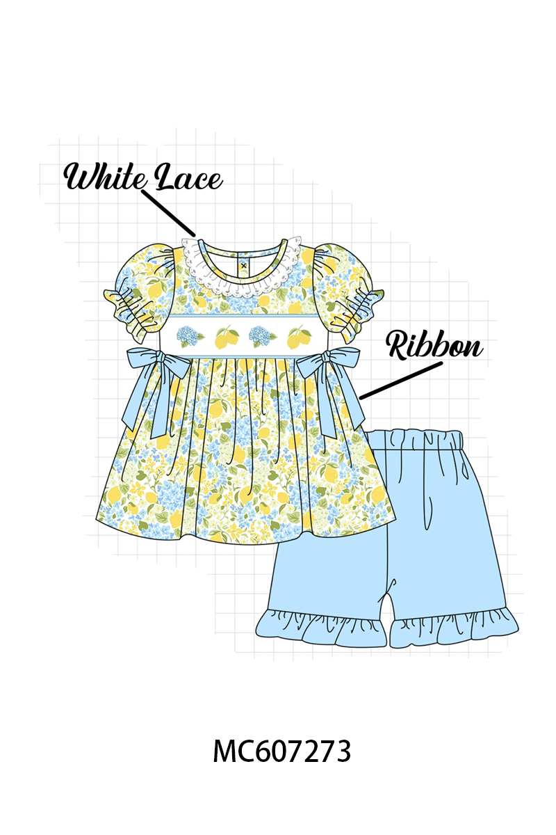 PO99 Lemon hydrangea embroidery collection