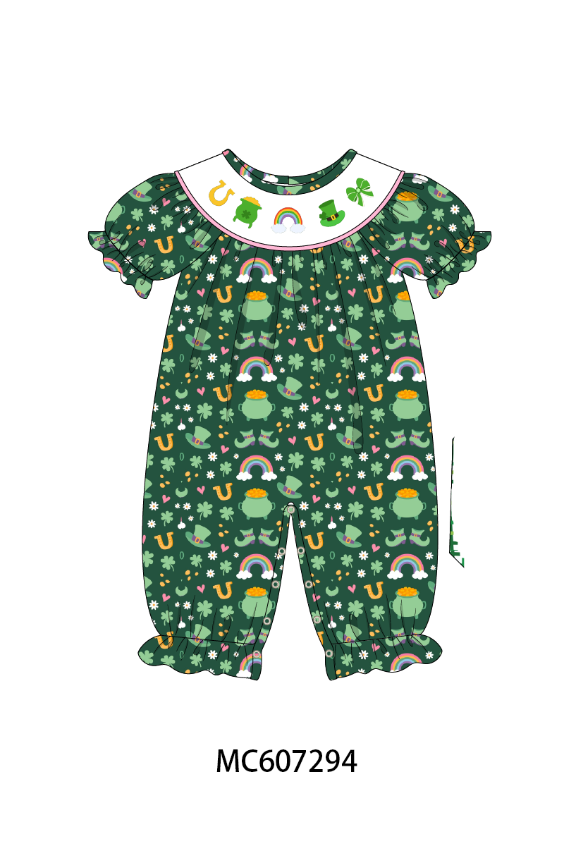 PO99 Green Happy Go Lucky embroidery collection