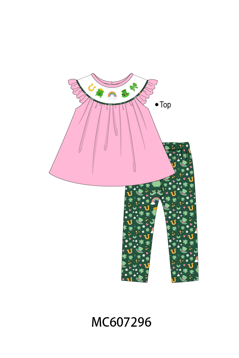 PO99 Green Happy Go Lucky embroidery collection