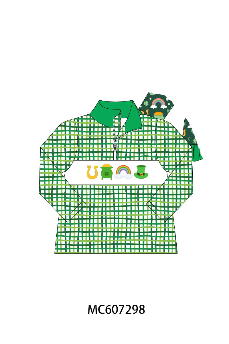 PO99 Green Happy Go Lucky embroidery collection