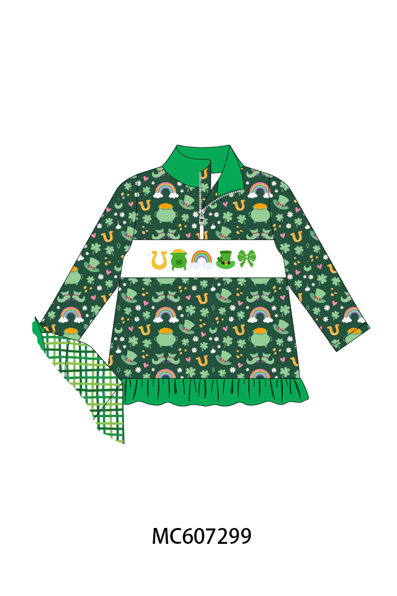 PO99 Green Happy Go Lucky embroidery collection