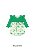 PO99 Green St. Patrick's Day clover bow collection