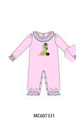 PO99 Pink St. Patrick's Day puppy clover embroidery collection