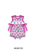 PO99 Magenta butterfly embroidery ruffle collection