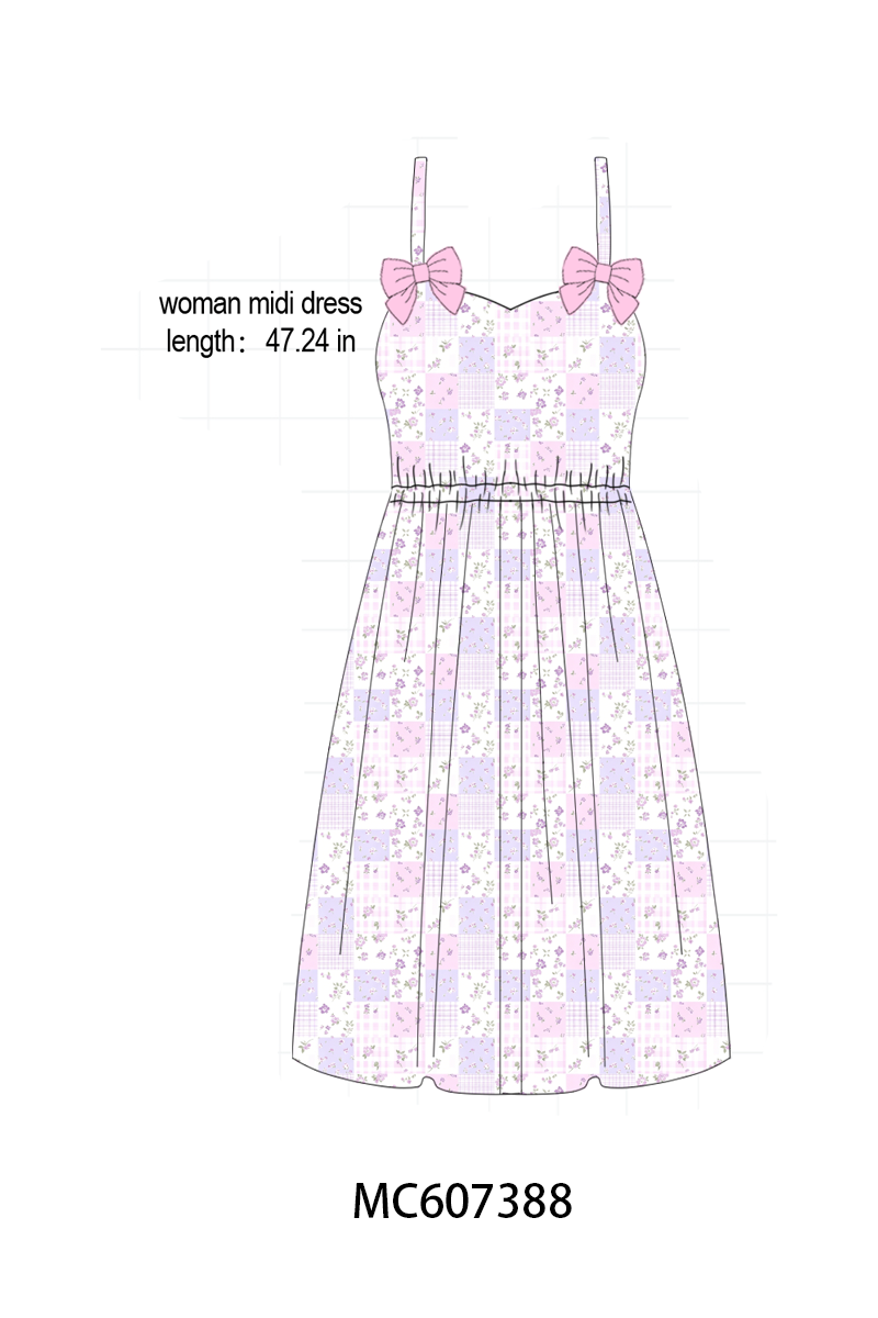 PO99 Lavender floral print ruffle collection