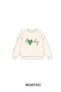 PO99 Clover lucky embroidery sweatshirt