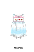 PO99 Blue toy story embroidery stripe collection
