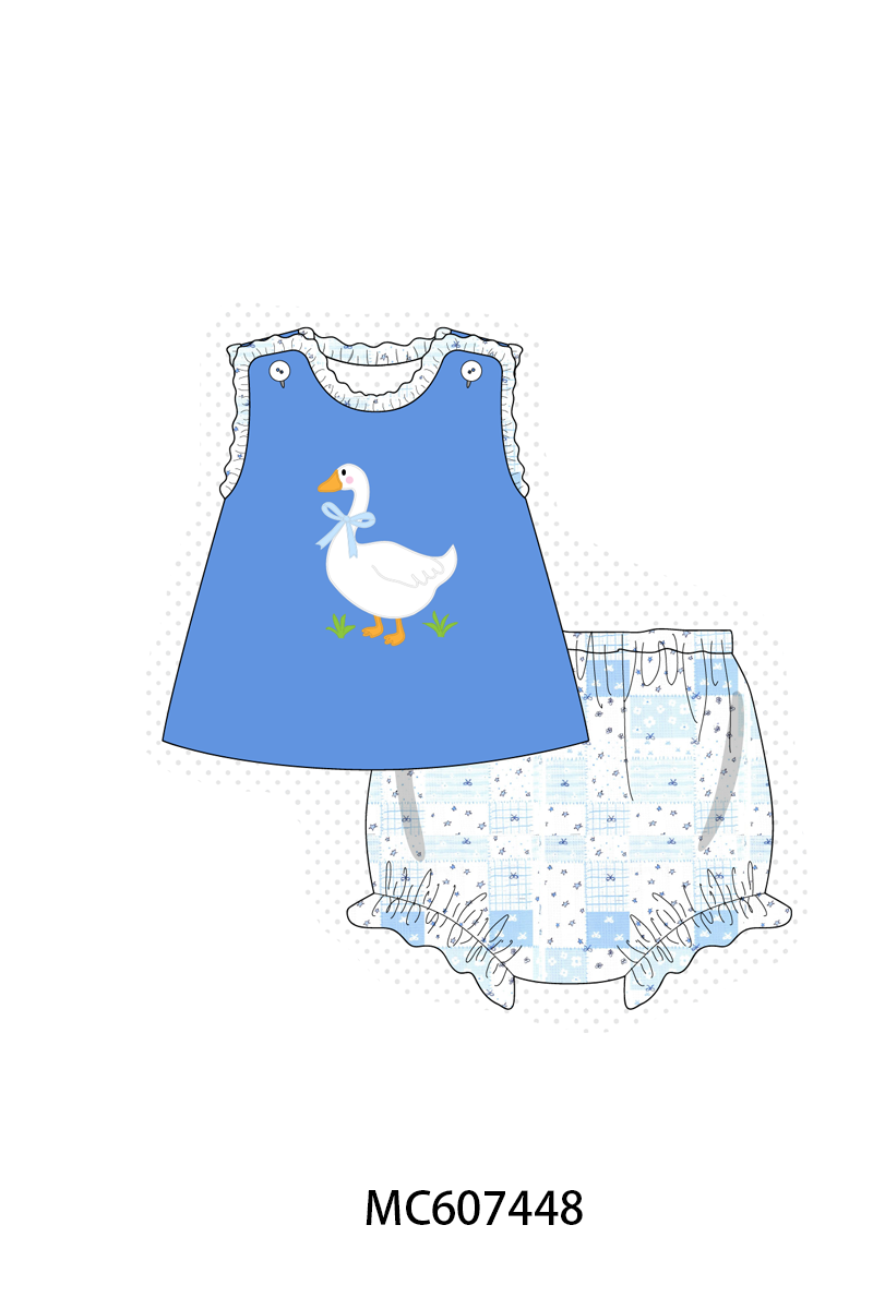 PO99 Blue goose applique patchwork collection