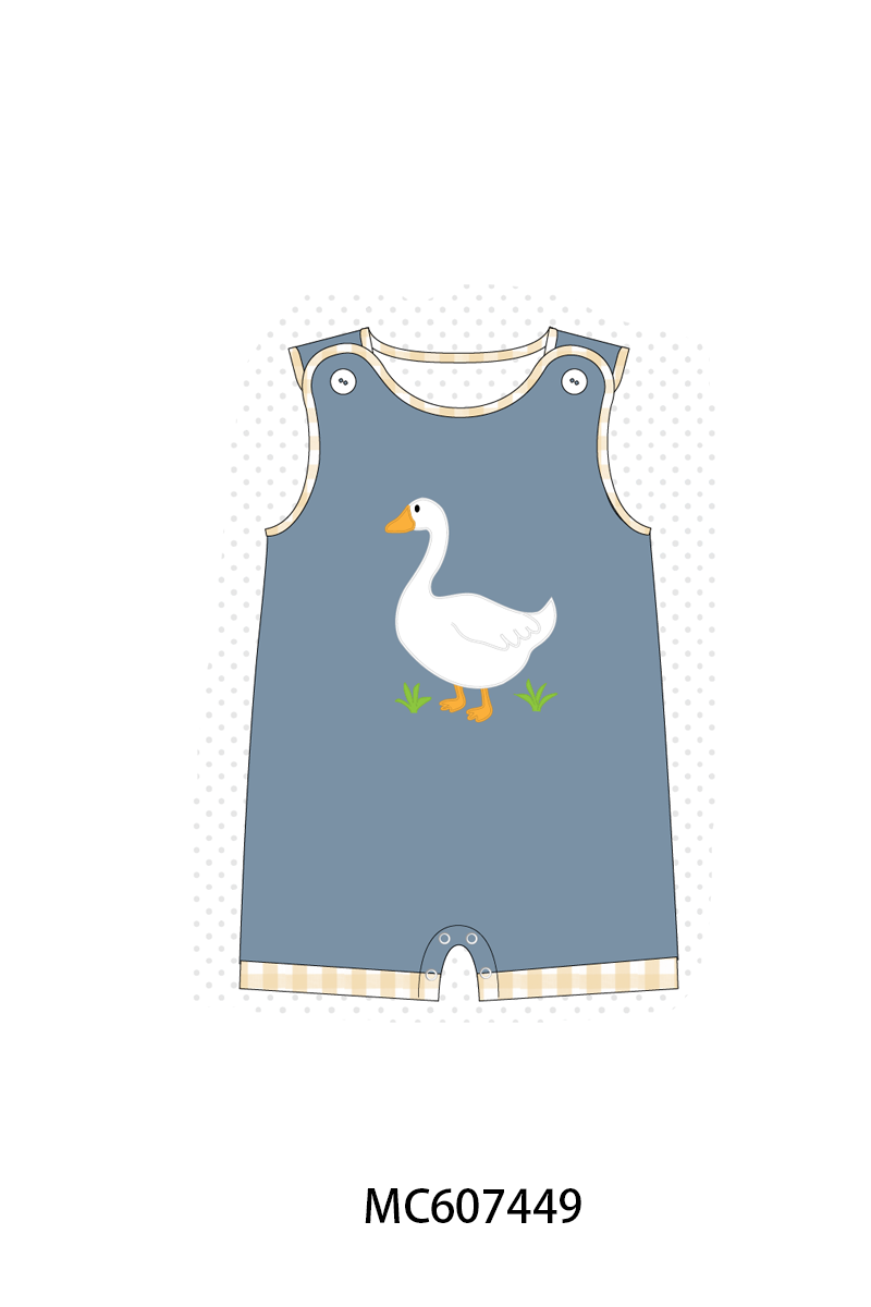 PO99 Blue goose applique patchwork collection