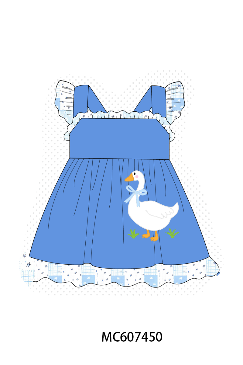 PO99 Blue goose applique patchwork collection