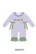PO99 Purple The King's Bread Embroidery gingham collection