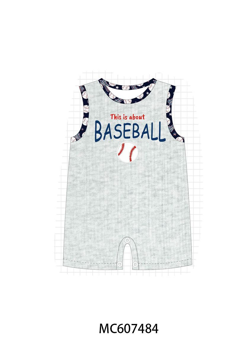 PO99 Grey baseball embroidery collection