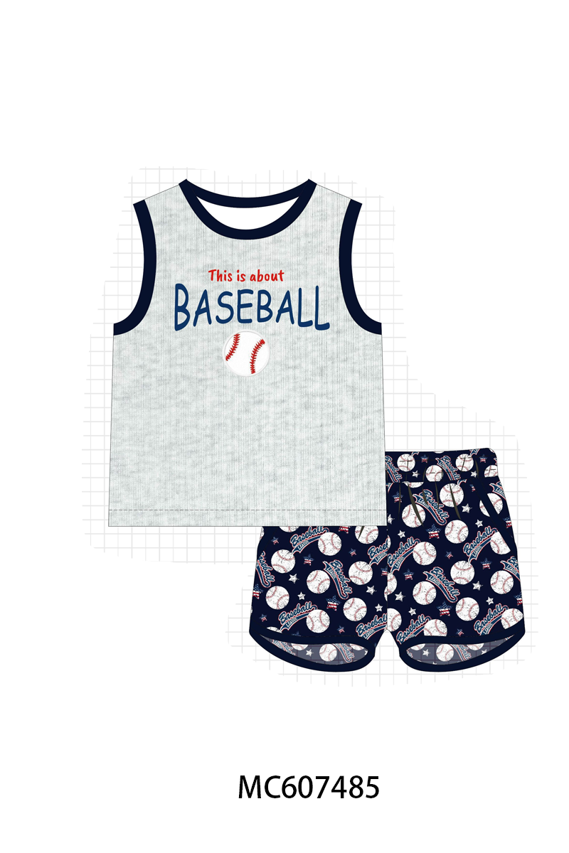 PO99 Grey baseball embroidery collection