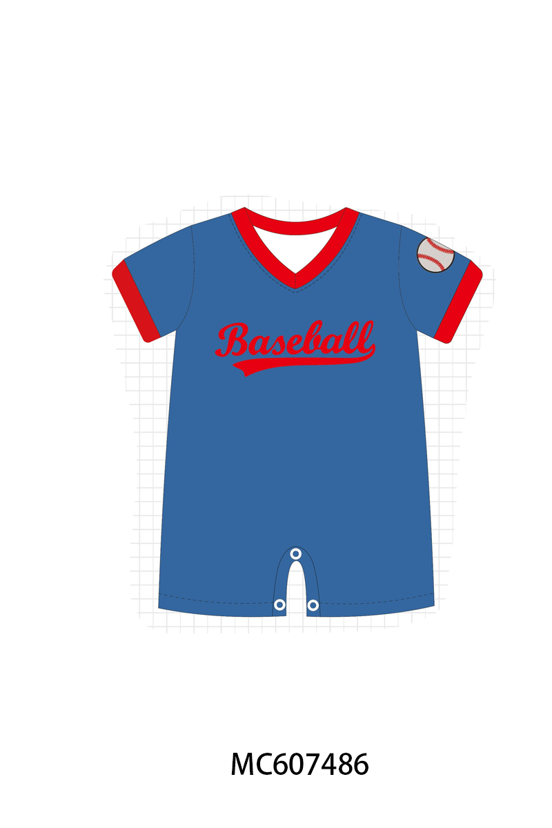 PO99 Blue baseball embroidery collection