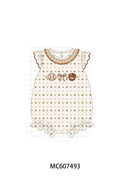 PO99 Brown baseball bow embroidery collection