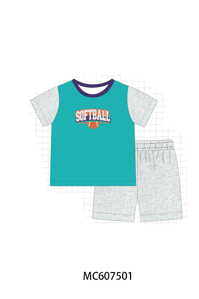 PO99 Pink baseball bow applique collection