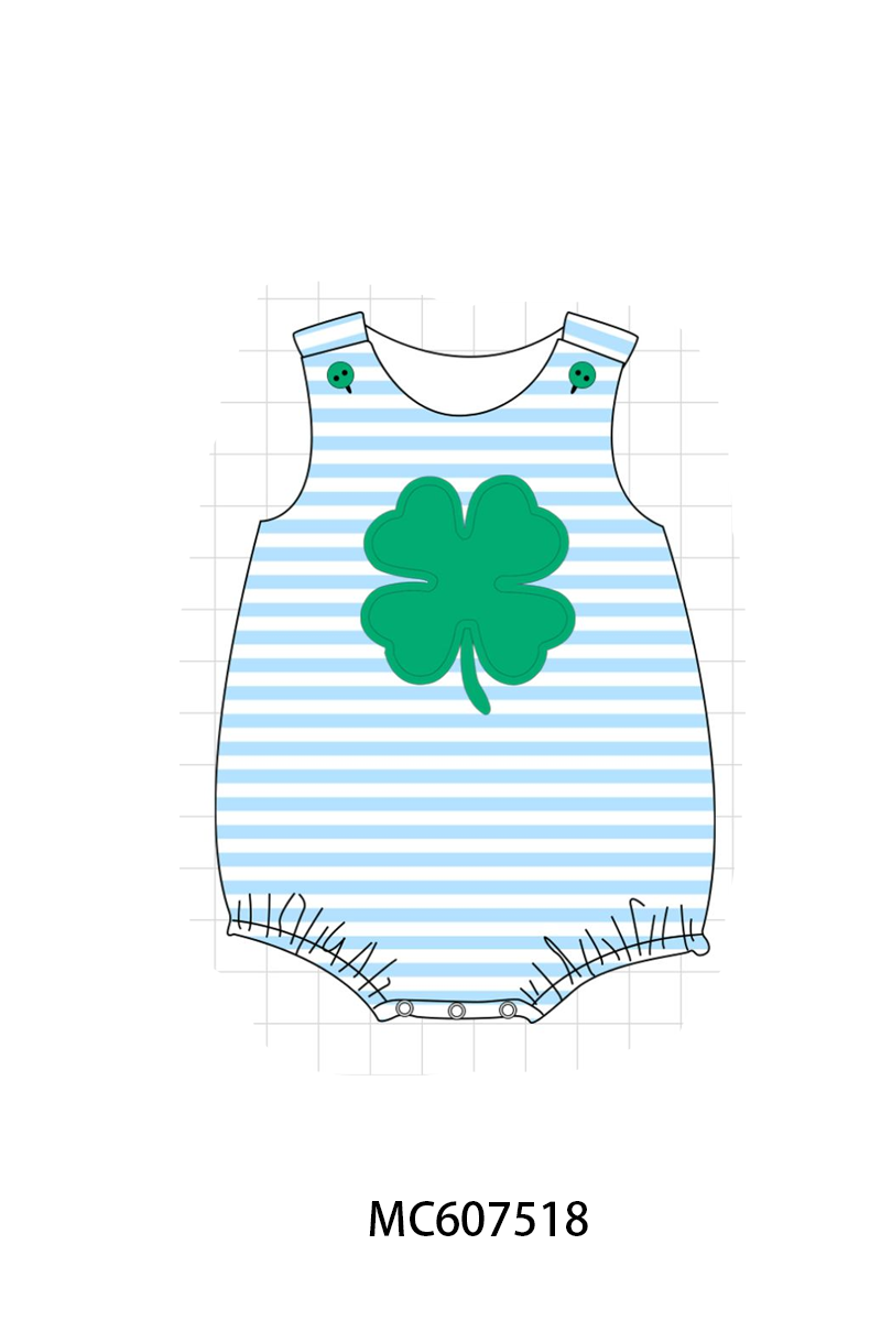 PO99 Green clover applique collection