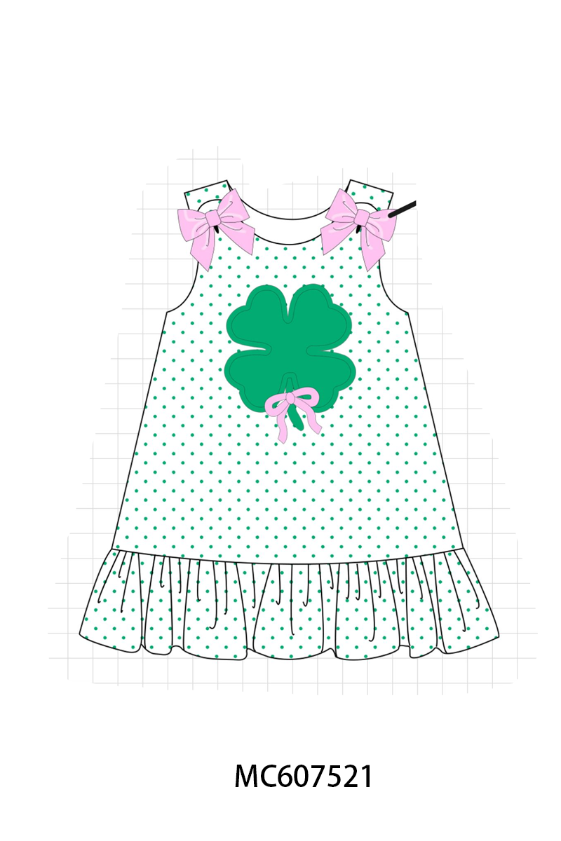 PO99 Green clover applique collection
