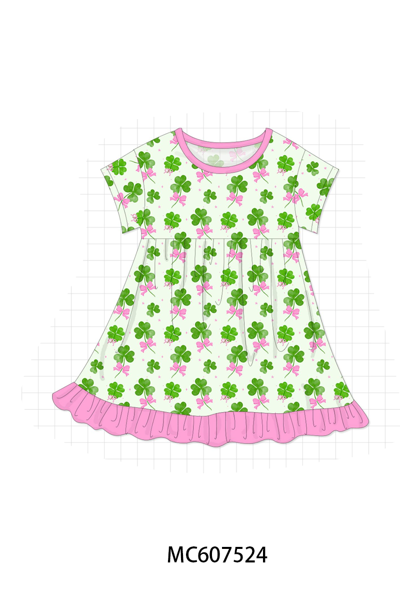PO99 Pink clover bamboo collection