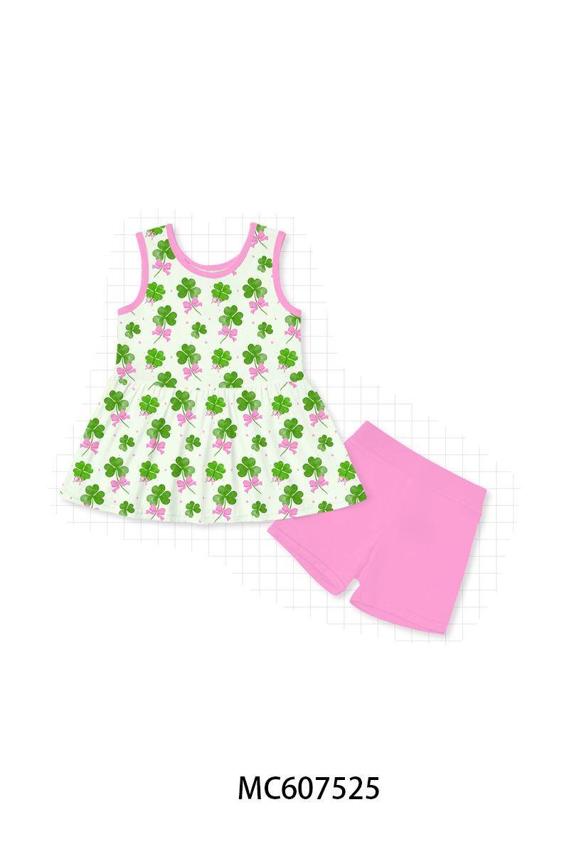 PO99 Pink clover bamboo collection
