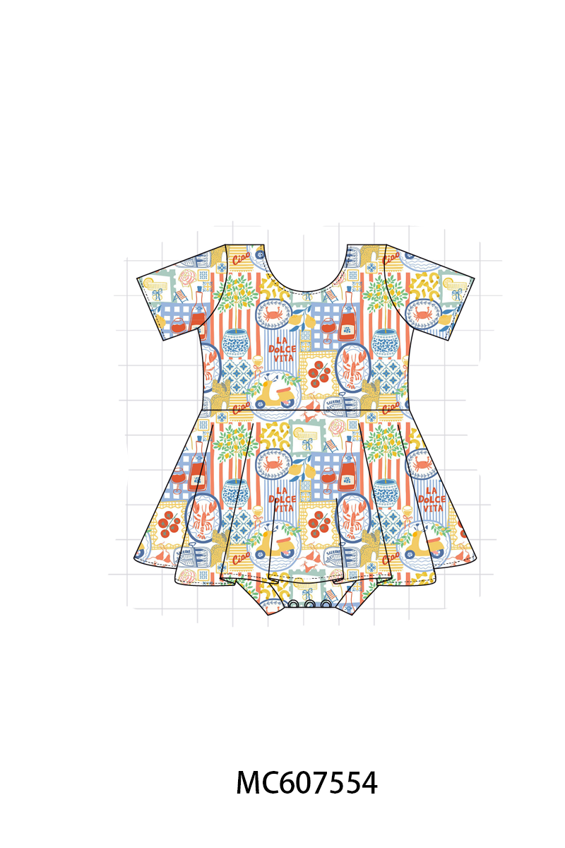 PO99 Blue crab lobster floral bamboo collection
