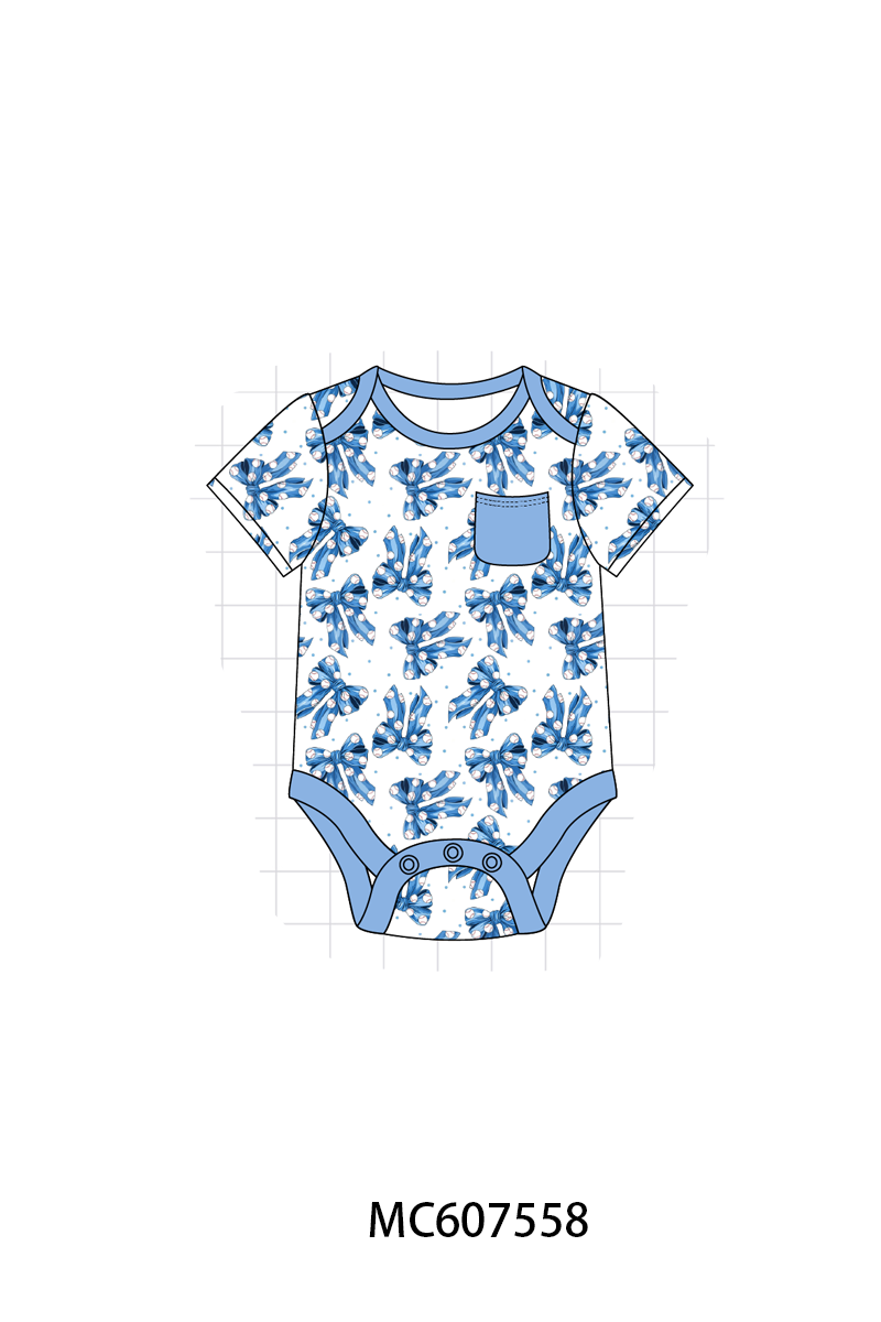 PO99 Blue bow baseball bamboo collection