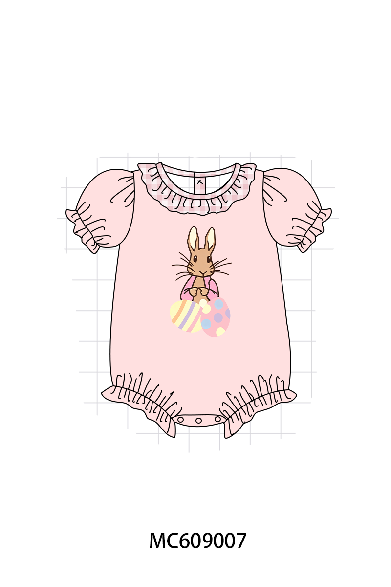 ETA MARCH 2026-po104 Pink&sage easter bunny egg embroidery collection