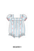 ETA MARCH 2026-po104 Blue floral print ruffle collection