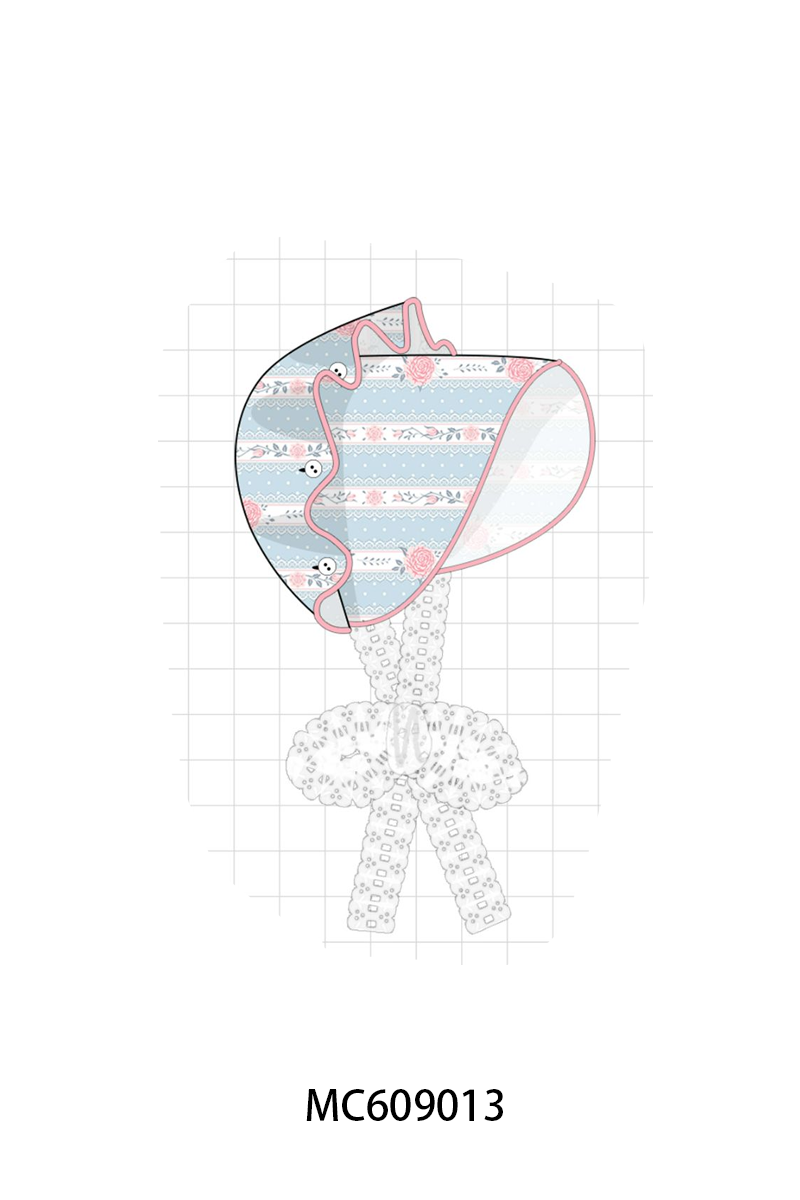 ETA MARCH 2026-po104 Blue floral print ruffle collection