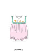 ETA MARCH 2026-po104 Pink stripe zoo animal embroidery ruffle collection