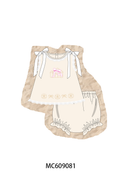 ETA MARCH 2026-po104 Beige sand castle embroidery collection