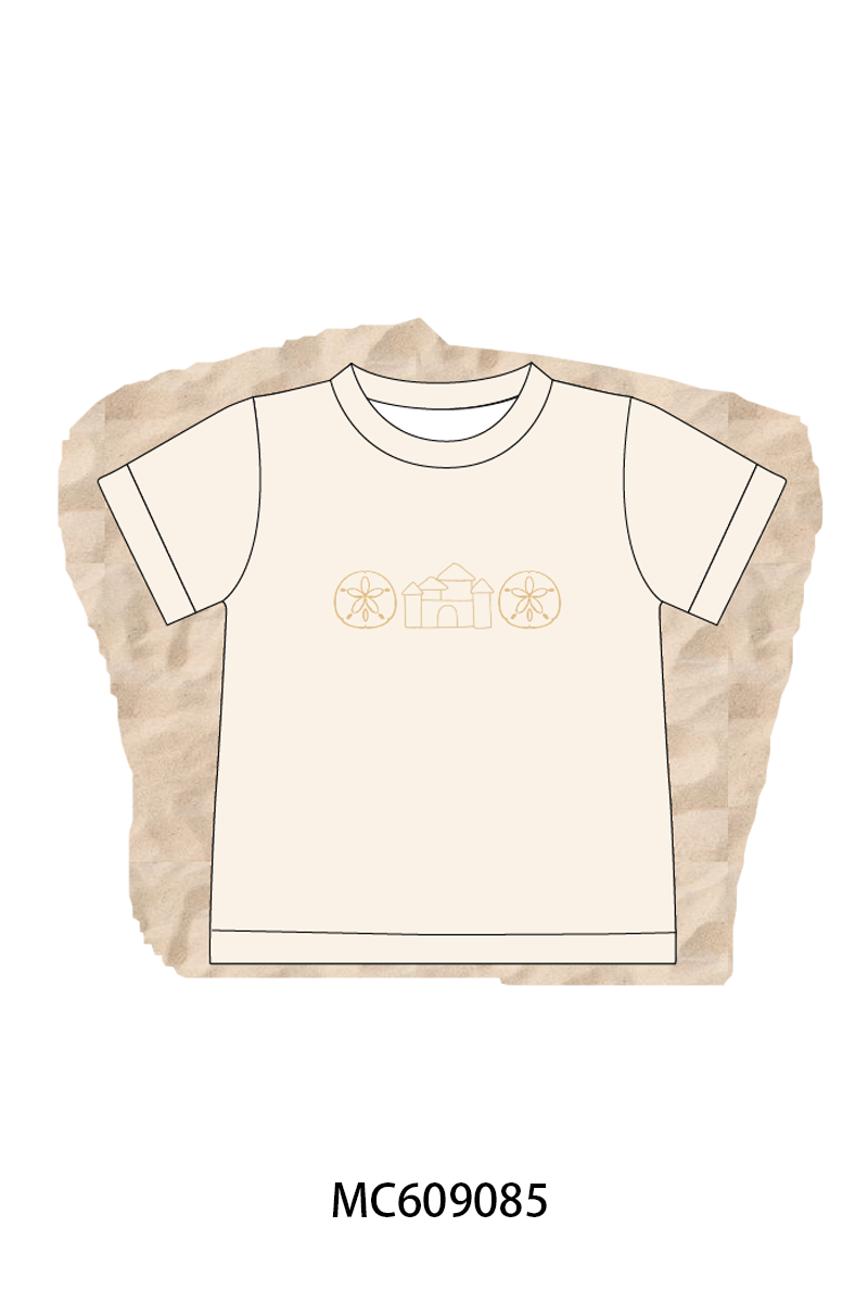ETA MARCH 2026-po104 Beige sand castle embroidery collection