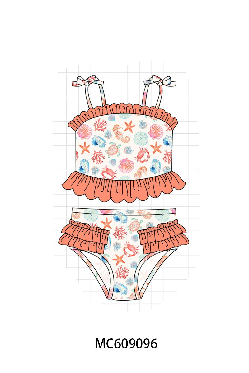 ETA MARCH 2026-po104 Coral&mint marine creatrue swimsuit collection