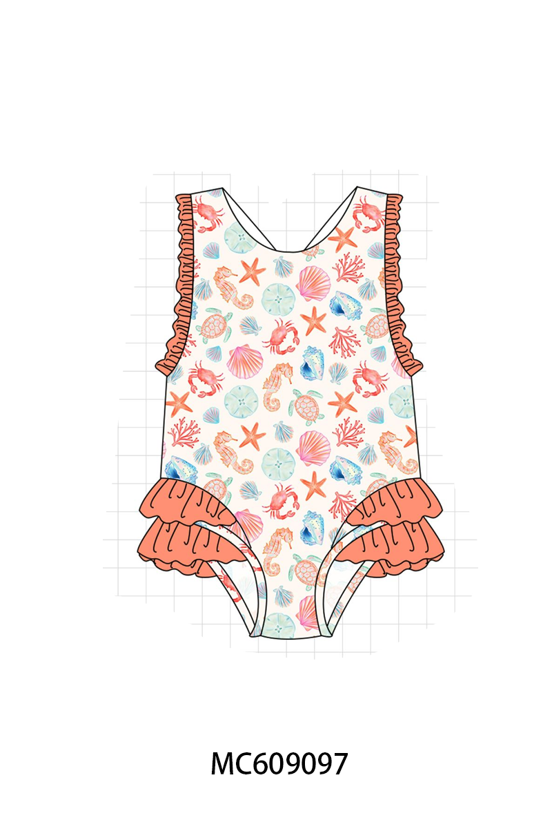 ETA MARCH 2026-po104 Coral&mint marine creatrue swimsuit collection