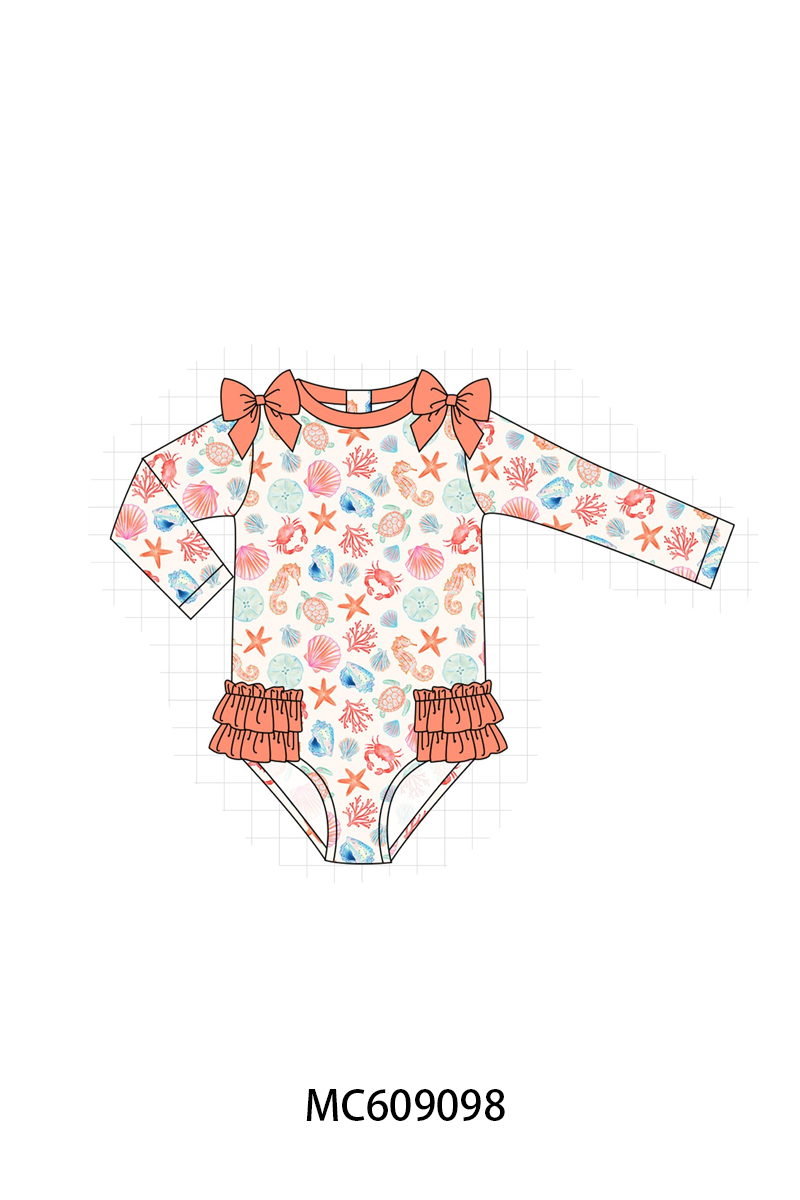 ETA MARCH 2026-po104 Coral&mint marine creatrue swimsuit collection