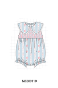 ETA MARCH 2026-po104 Pink floral smocked girl collection