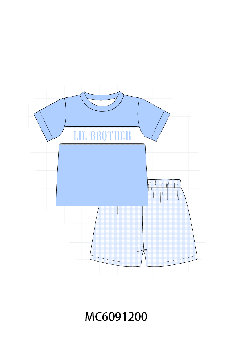 PO107 Pink&blue LIL SISTER embroidery collection  ETA MARCH