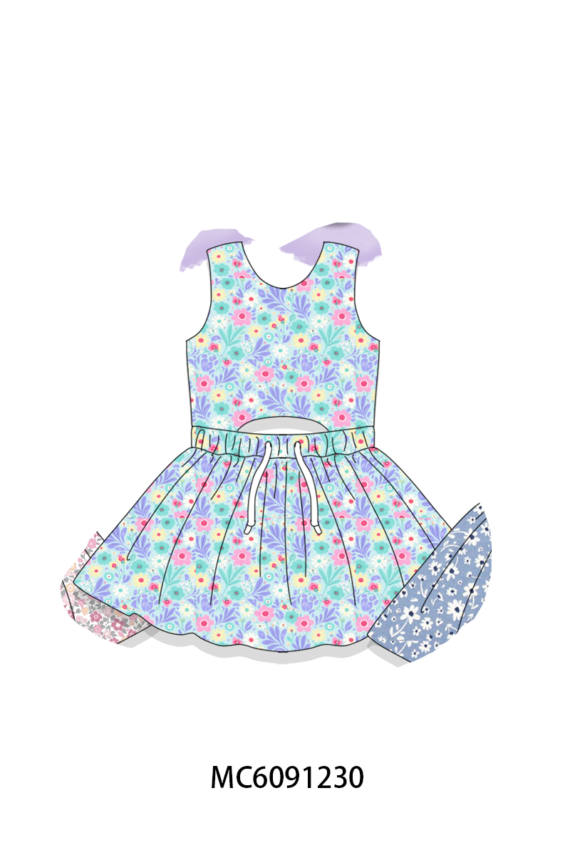 PO107 Multicolored floral dress collection  ETA MARCH
