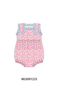 PO107 Pink flroal print ruffle collection  ETA MARCH