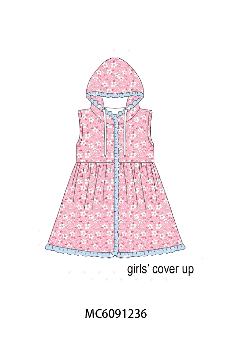 PO107 Pink flroal print ruffle collection  ETA MARCH
