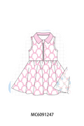 PO107 Multicolored bow floral camo zipper dress collection  ETA MARCH