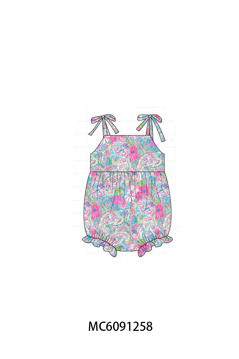 PO107 Magenta lilly floral ruffle collection  ETA MARCH