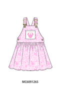 PO107 Pink character embroidery floral denim collection  ETA MARCH