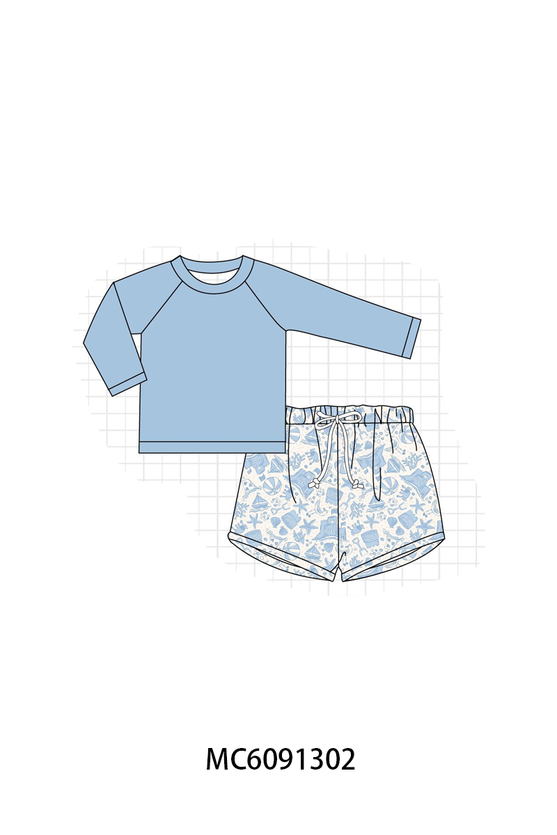 PO107 Blue&coral starfish swimsuit collection  ETA MARCH