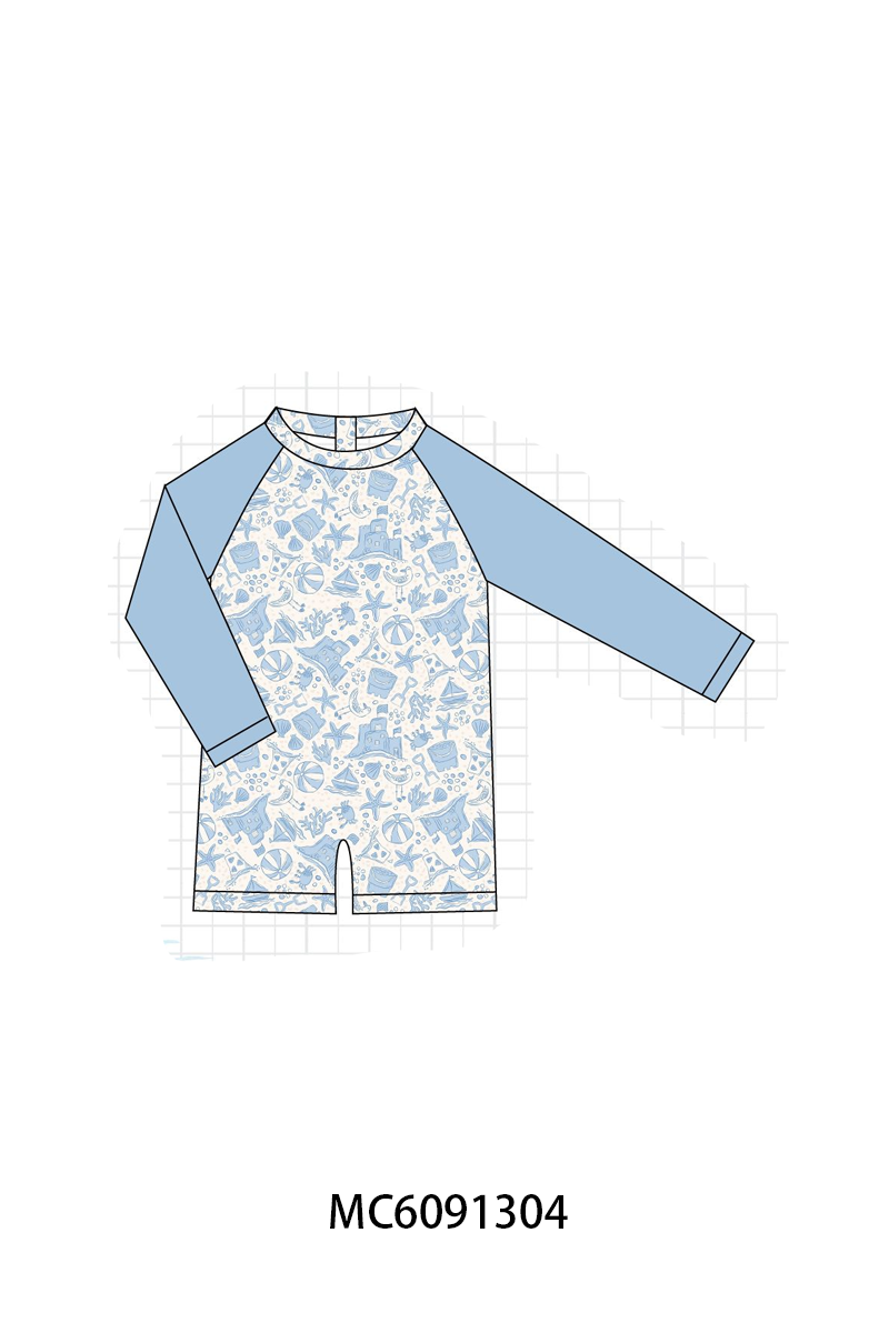 PO107 Blue&coral starfish swimsuit collection  ETA MARCH