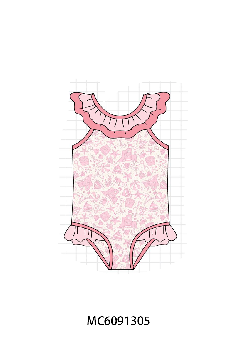 PO107 Blue&coral starfish swimsuit collection  ETA MARCH