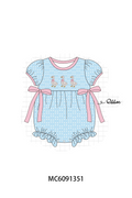 PO107 Blue farm embroidery dot collection  ETA MARCH