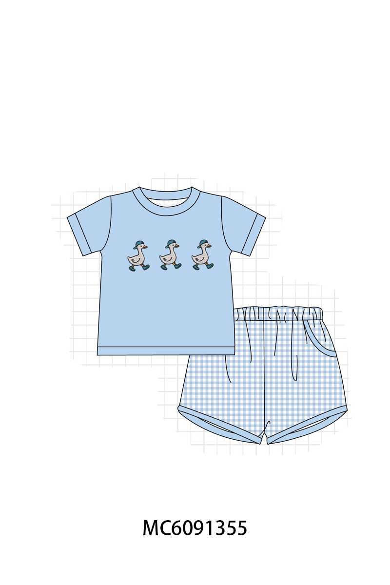 PO107 Blue farm embroidery dot collection  ETA MARCH
