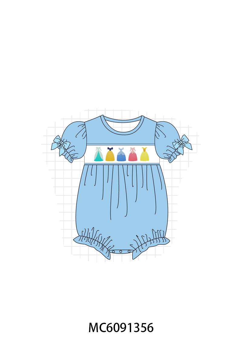 PO107 Blue princess embroidery collection  ETA MARCH