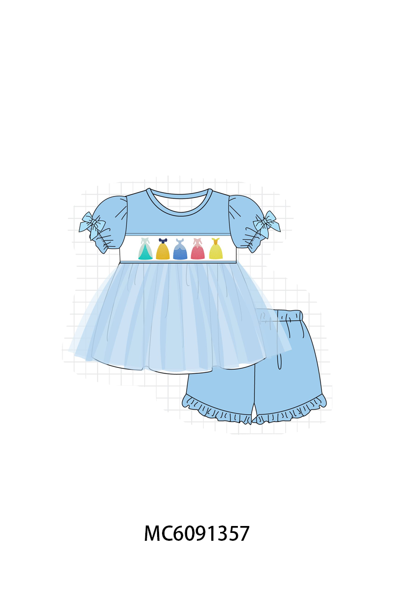 PO107 Blue princess embroidery collection  ETA MARCH